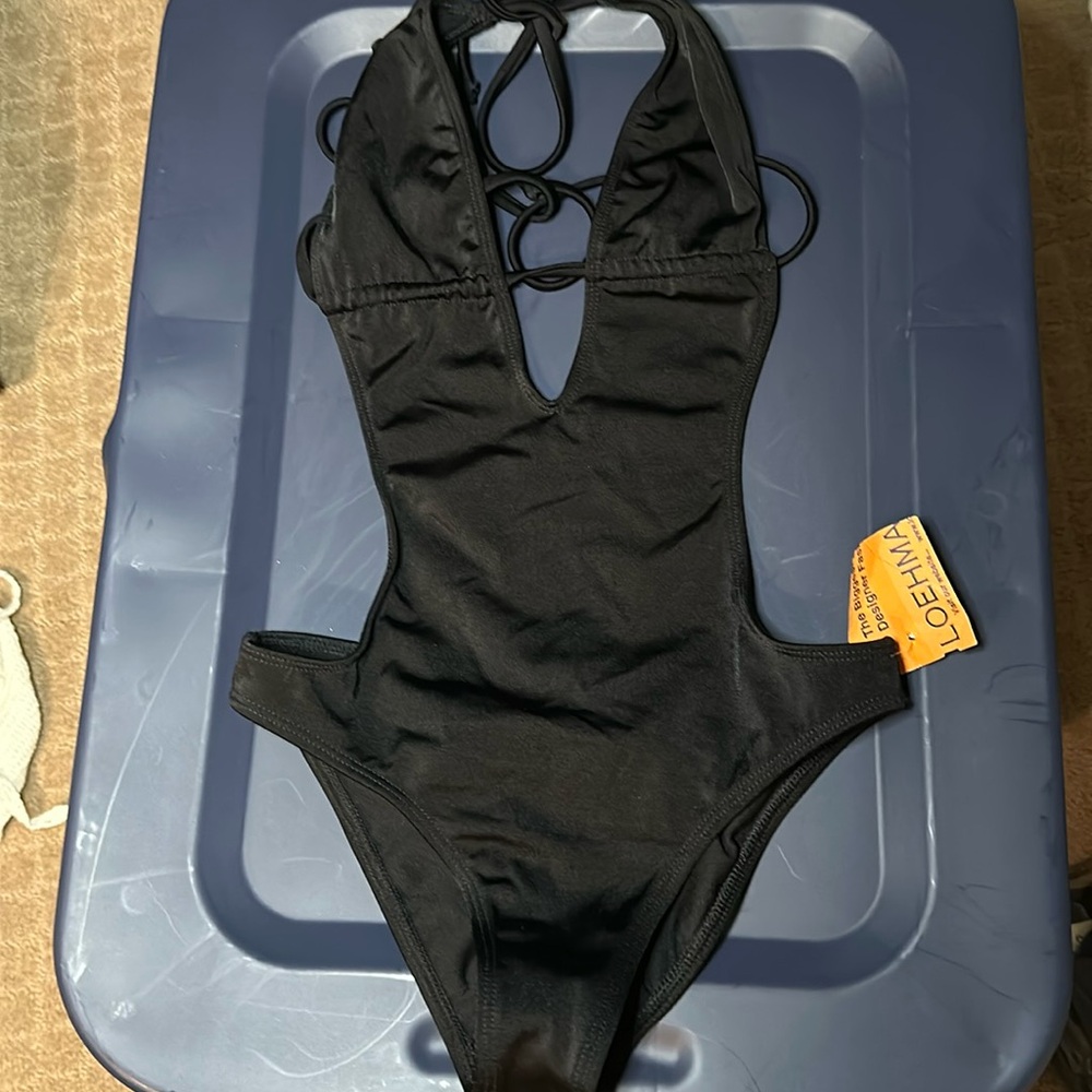 Wildfox Black One-Piece Cutout Swimsuit